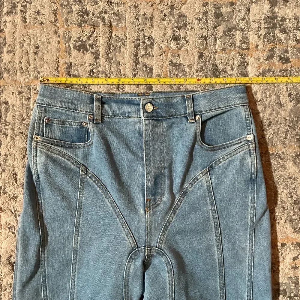 MUGLER BI MATERIAL SPIRAL JEANS! NWT! SZ 44/8 - Picture 2 of 12